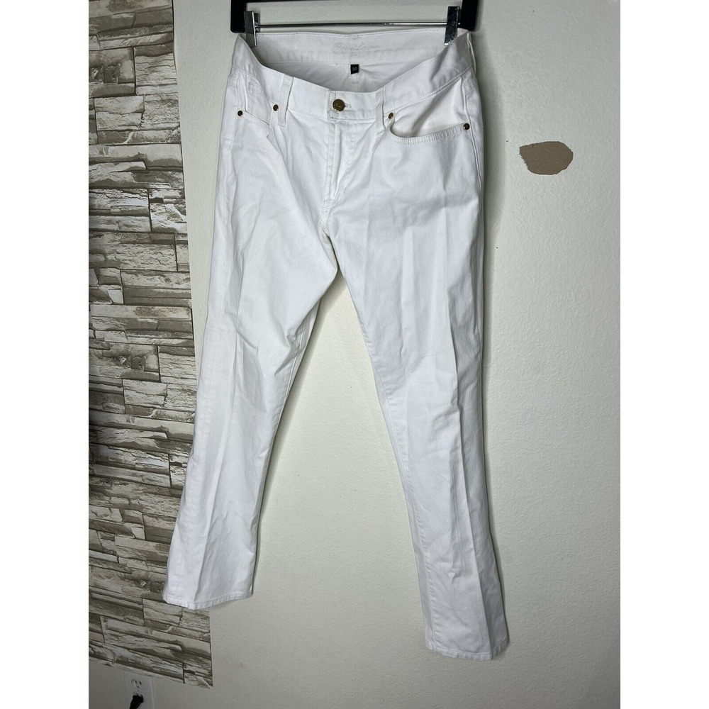 RL black label Jeans Denim USA Made White size 30